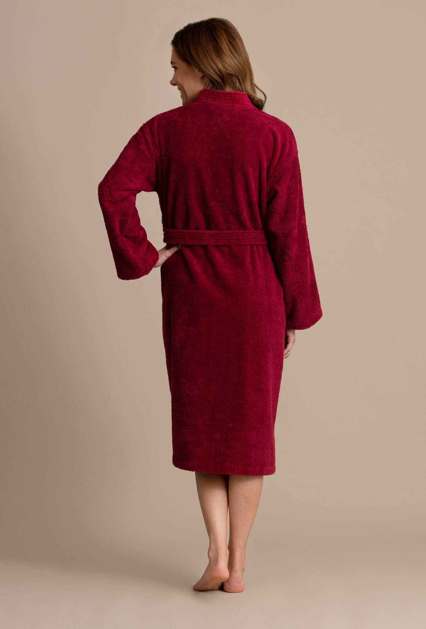 Burgundy hot sale kimono robe