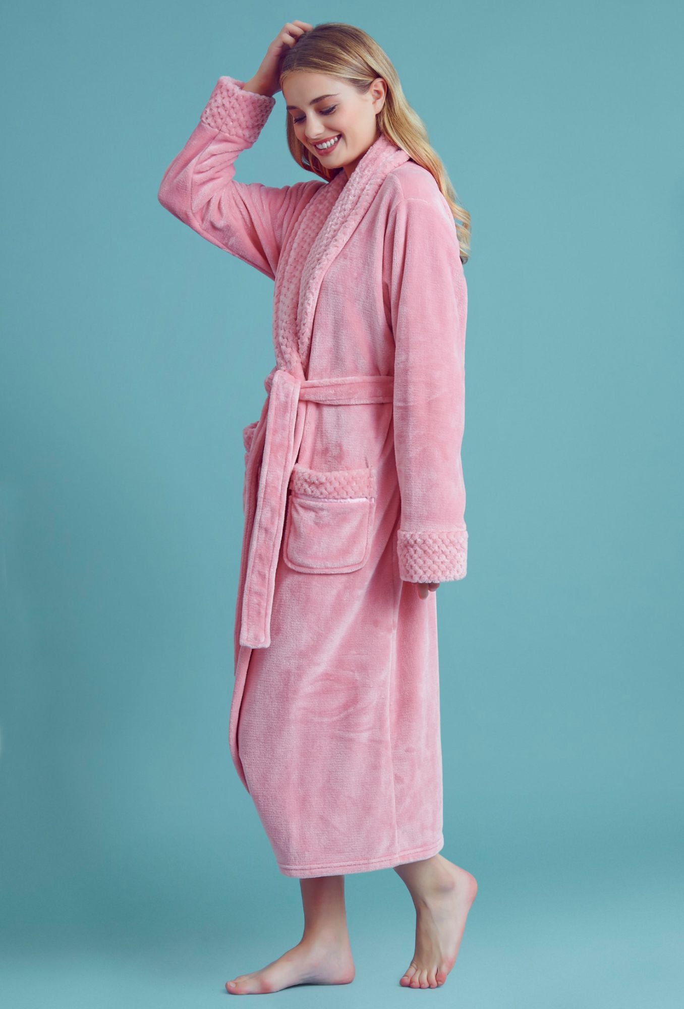 Women?s Comfortable Fleece Bathrobe ? Plush Soft Robe for Women – towelnrobe