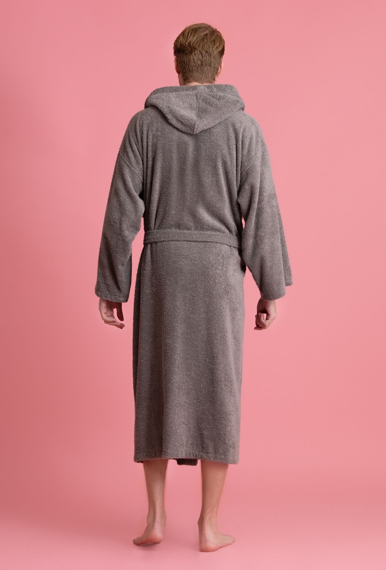 Terry hooded robe