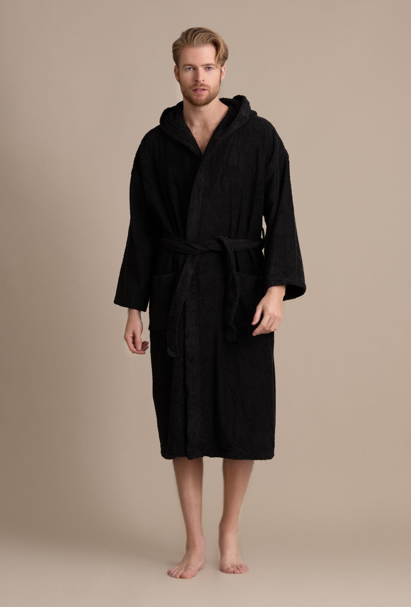 Hooded dressing gown discount mens