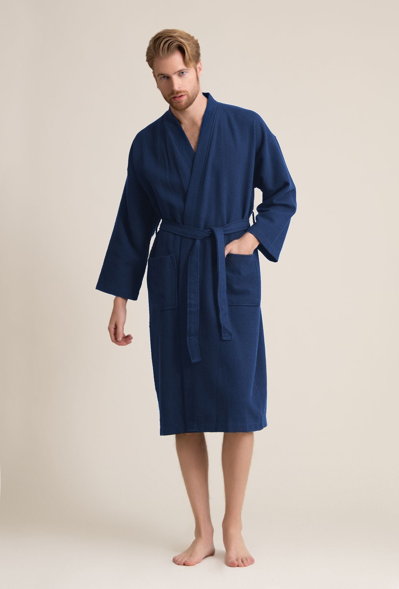 Waffle dressing shop gown men